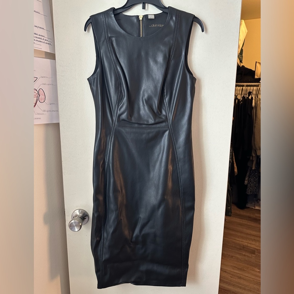 Black Leather Dress
